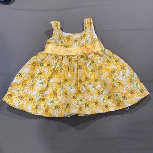 bedazzled, unique floral with flower on waist toddler dress